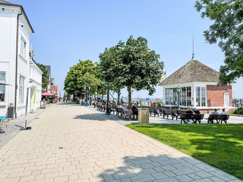 Sky, Plant, Building, Road Surface, Shade, Tree, Outdoor Bench, Urban Design, Public Space, Leisure