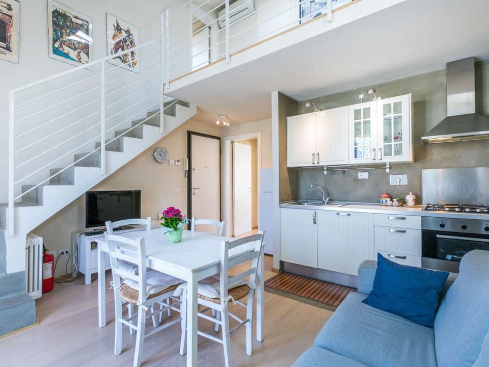 Furniture, Cabinetry, Countertop, Property, Table, Blue, Kitchen, Chair, Interior Design, Couch