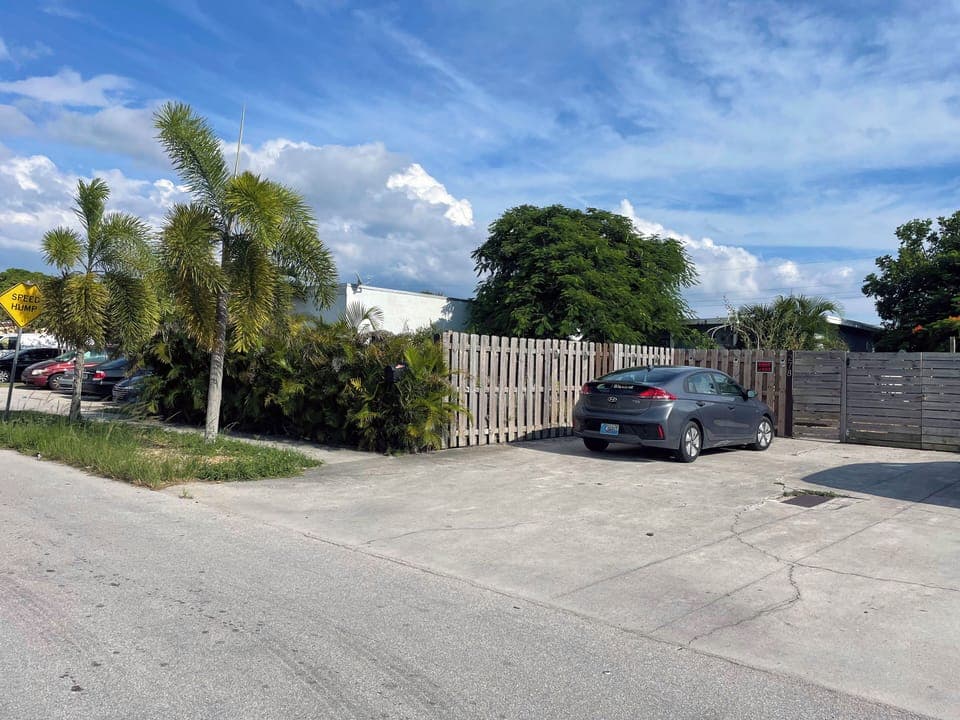 There's 2 available parking provided in front of the property.