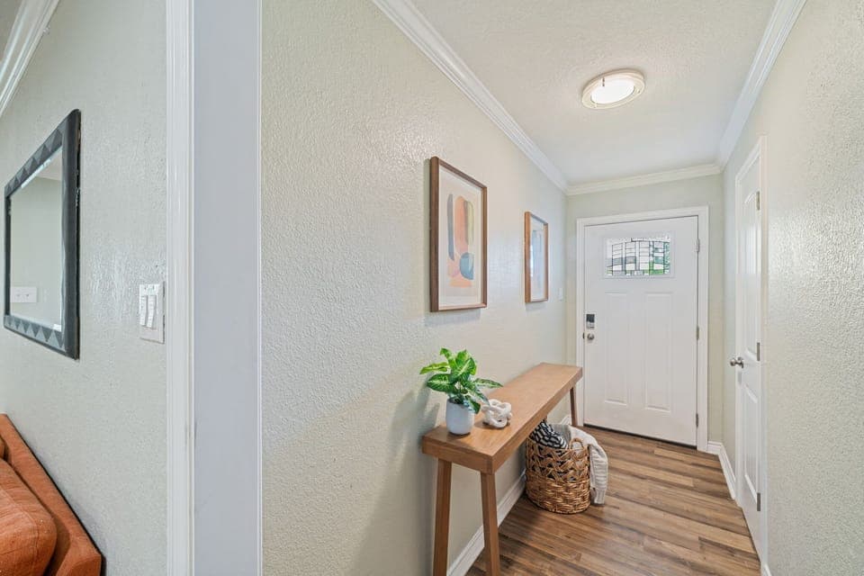 Bright, clean entryway allows for a relaxing, easy welcome-home