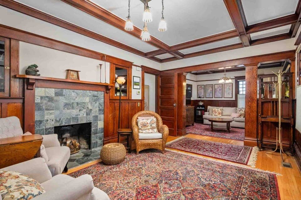 Modern updates combine with historic charm in this immaculate Craftsman-style home.