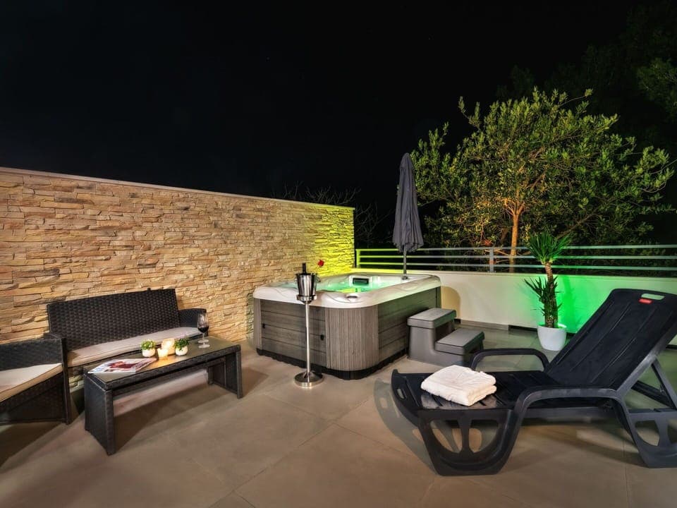 Furniture, Property, Plant, Table, Couch, Interior Design, Outdoor Furniture, Floor, Flooring, House