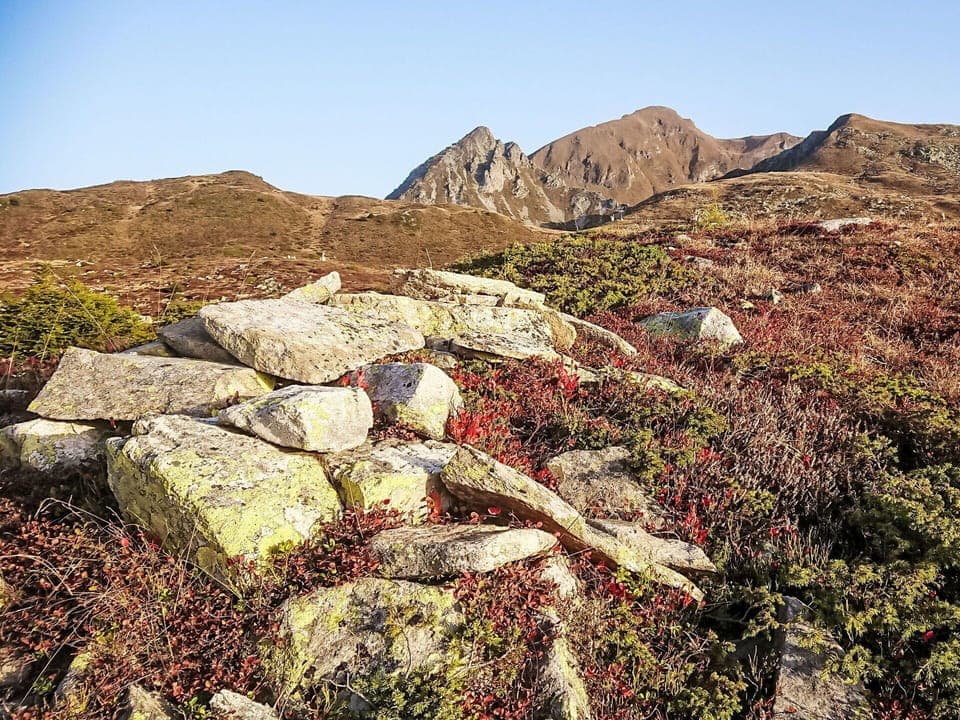 Sky, Mountain, Plant Community, Natural Landscape, Bedrock, Plant, Groundcover, Landscape, Grassland, Formation
