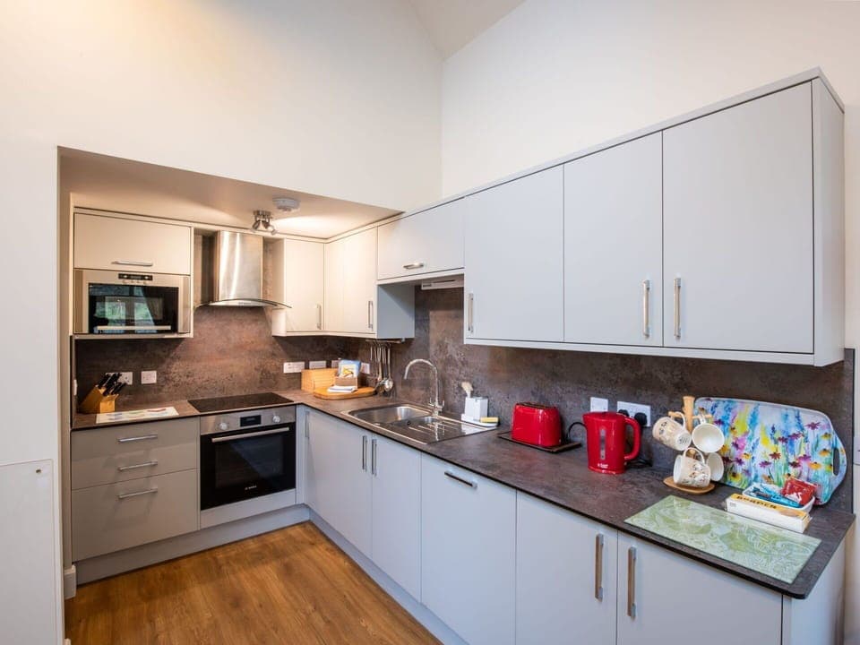 Cabinetry, Countertop, Kitchen Appliance, Kitchen Stove, Wood, Kitchen, Home Appliance, Interior Design, Flooring, Floor