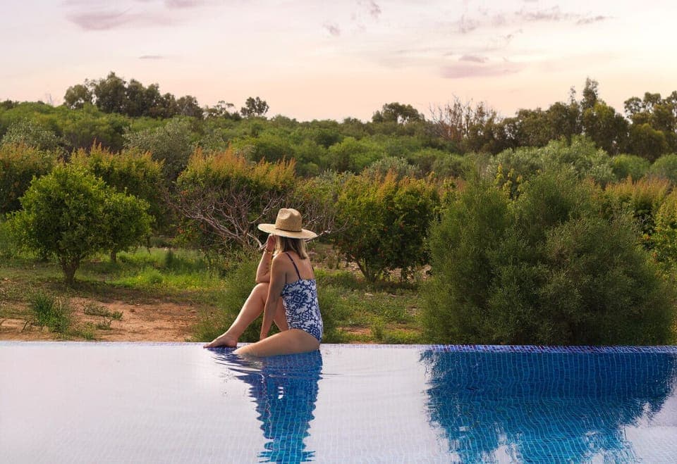 Infinity Pool Overlooking Private Orchard