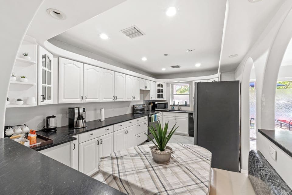 Fully equipped with everything you need for cooking  and convenience.