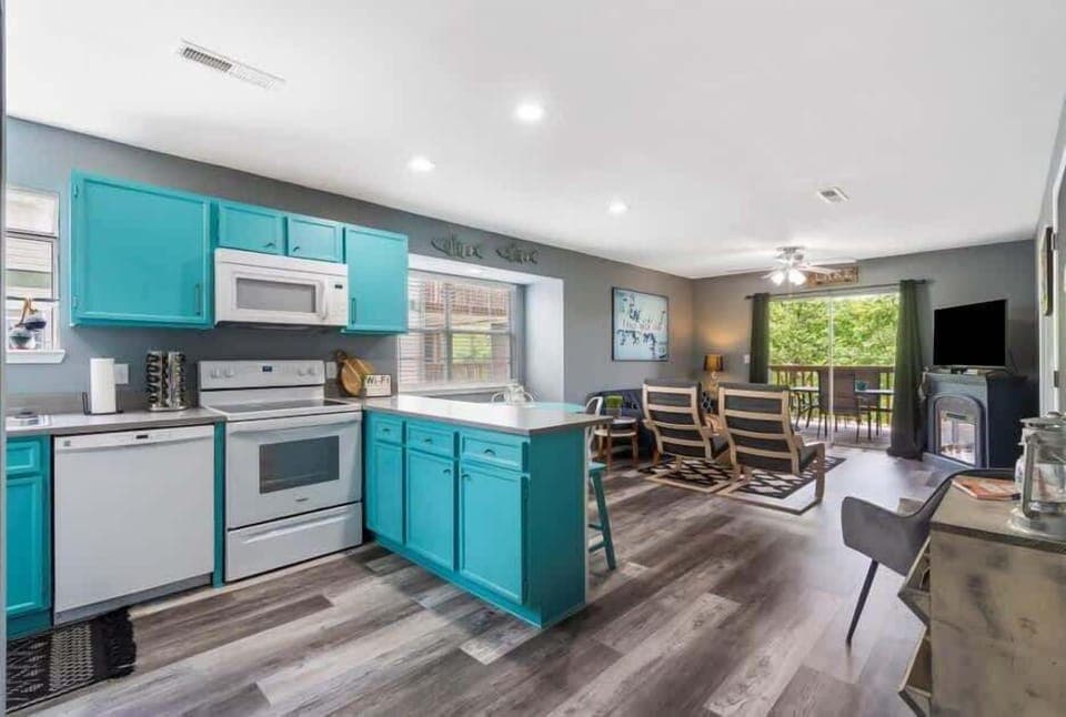 The open Kitchen & Living/Dining Area offers plenty of space for the whole family