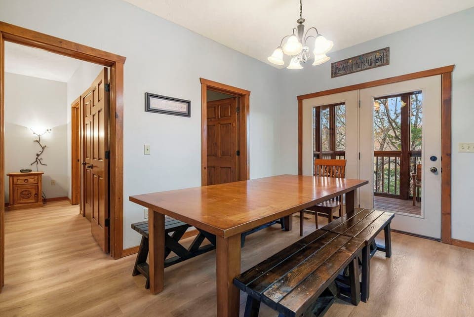Dining area with ample seating - House 1