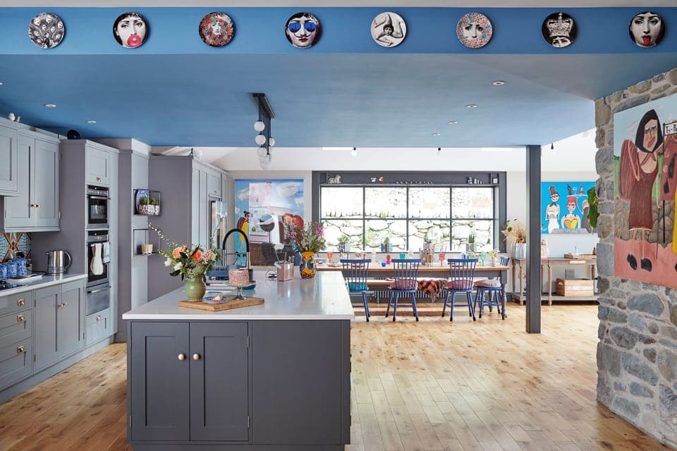 Huge kitchen diner with seating for 12 