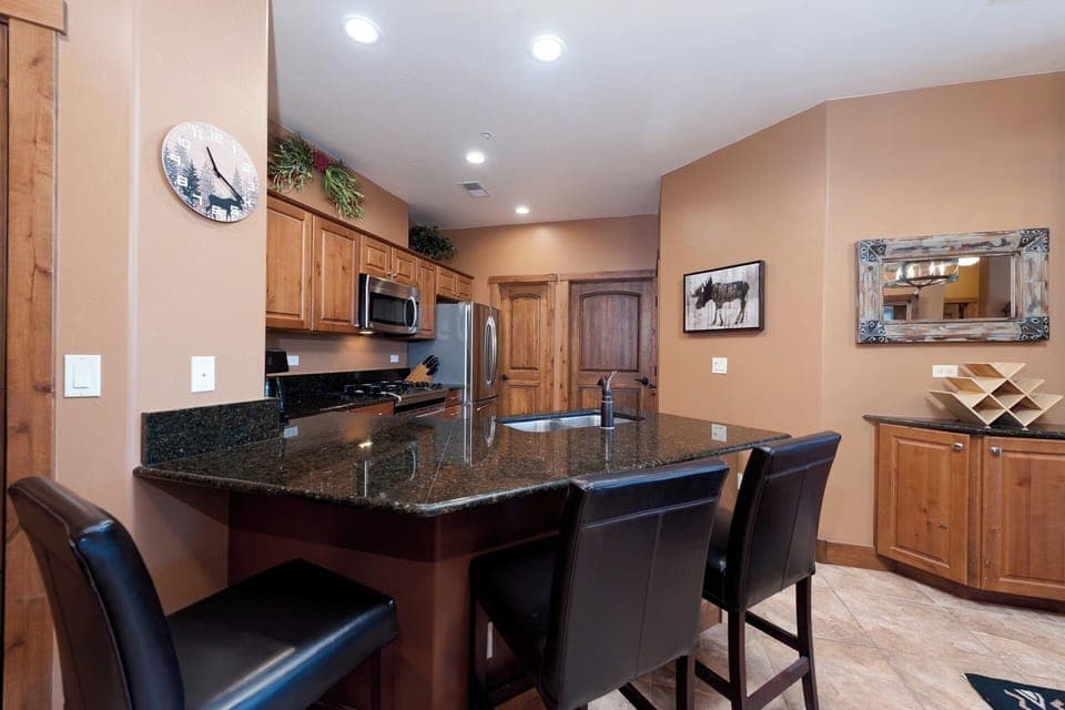 Fully stocked kitchen