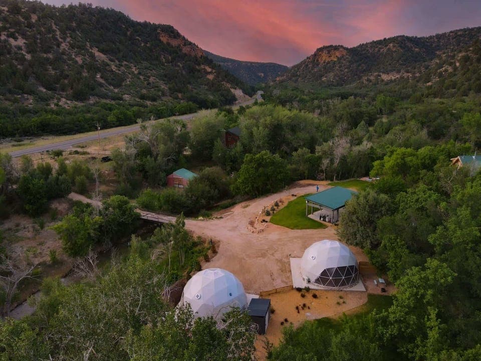 Located in Zen Zion, these domes provide full climate control and breathtaking scenery!