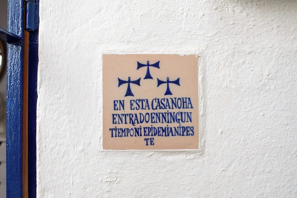 Antique Tile in Courtyard