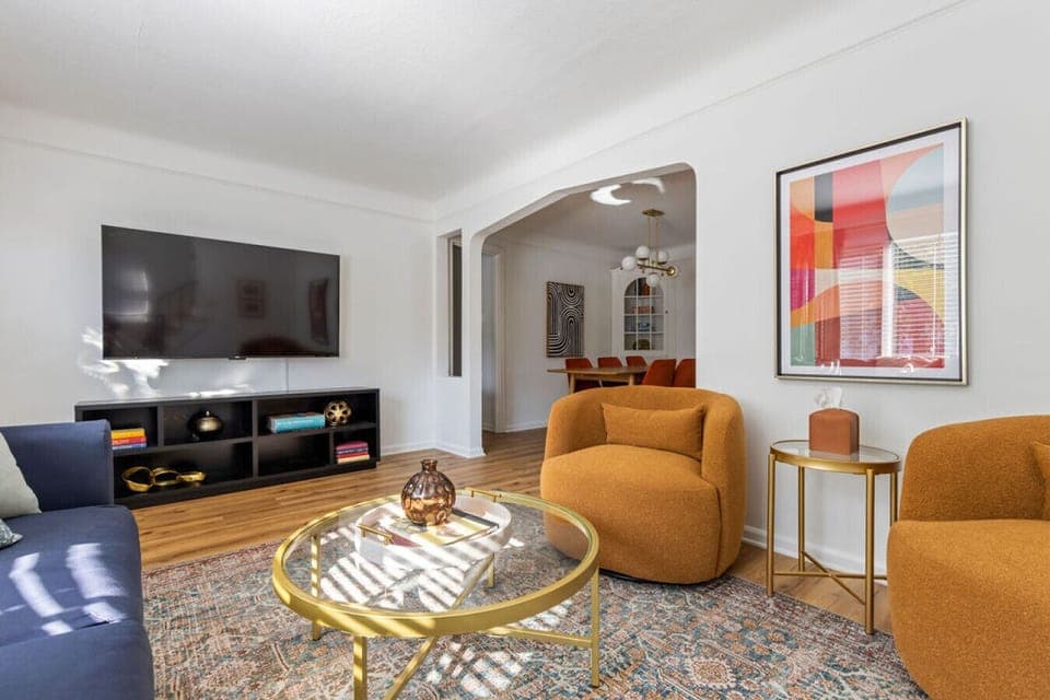 Cozy up in our inviting living area – the perfect space to relax, unwind, and make yourself at home.