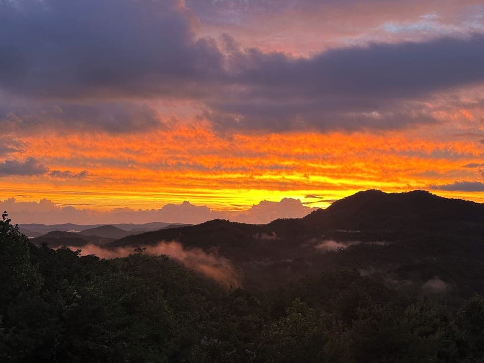 Balcony views at sunset. Absolutely unreal.
