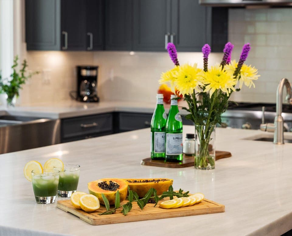 Ample counter space
