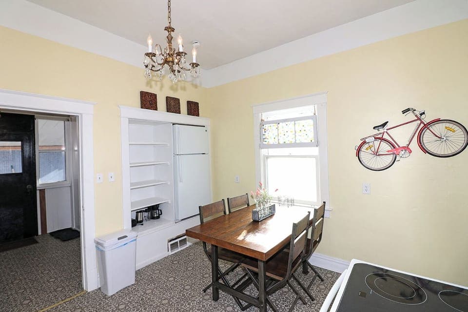 Wood dining table