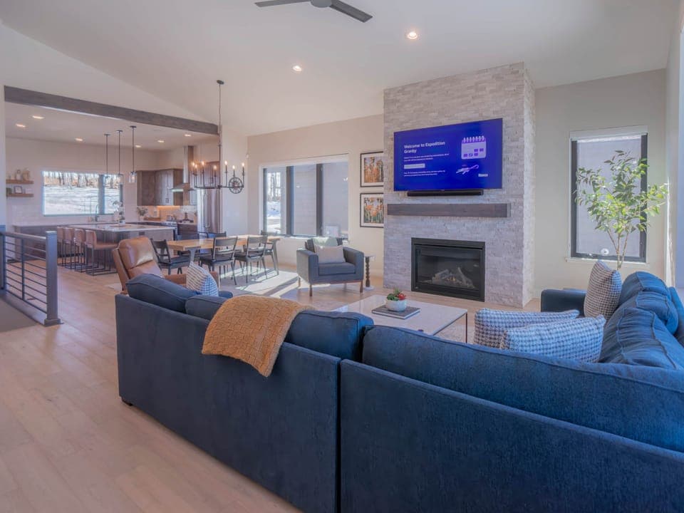 Open living room with plenty of space to relax.