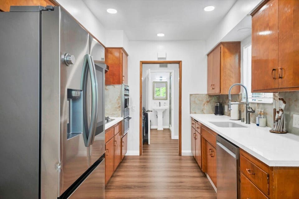 Clean counters, shiny appliances, and all the tools to make your stay deliciously simple. #TravelSGV