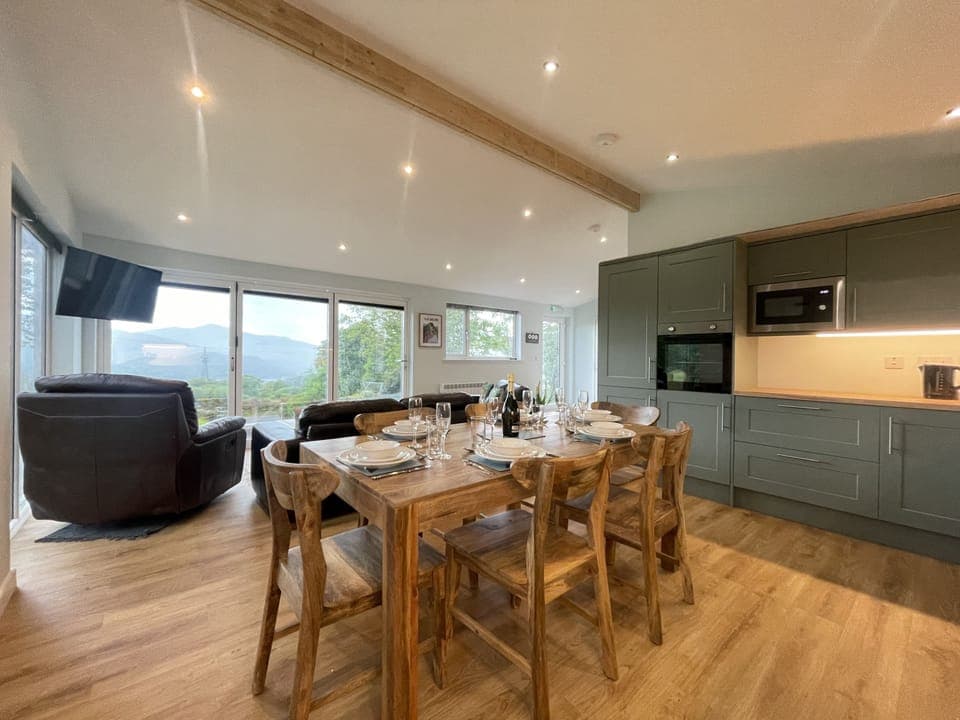 View from the rear of the kitchen