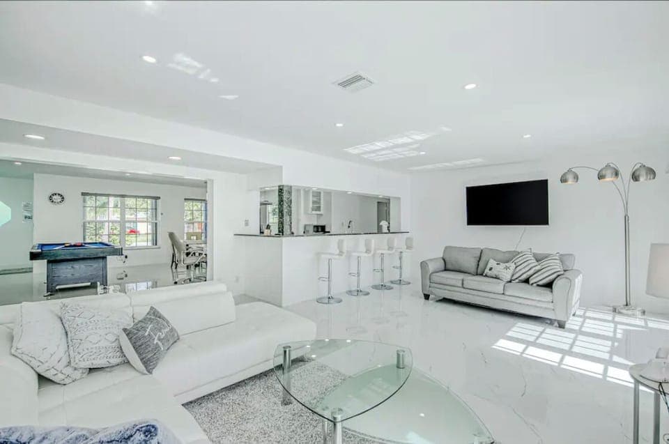 Spacious open Space over look the water and Swimming pool