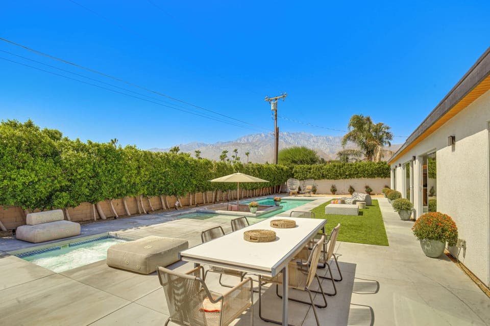 Palm Springs Vacation Rental | 5BR | 2BA | 2,000 Sq Ft | 2 Steps to Enter