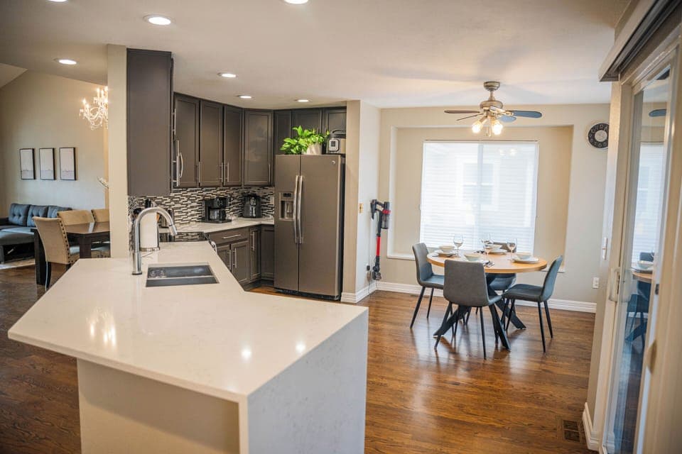 Fully stocked kitchen with everything you need to make yourself at home! 