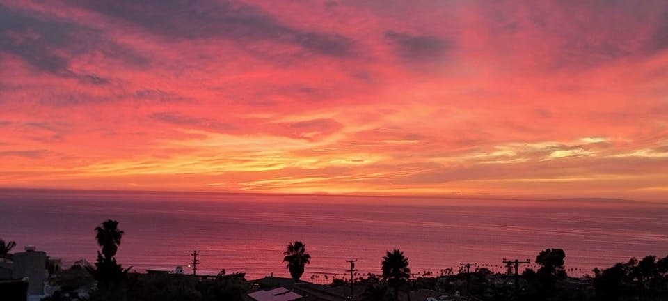 Sunsets every night off the back deck.