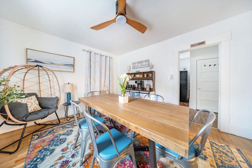 Enjoy your meal at the dining table