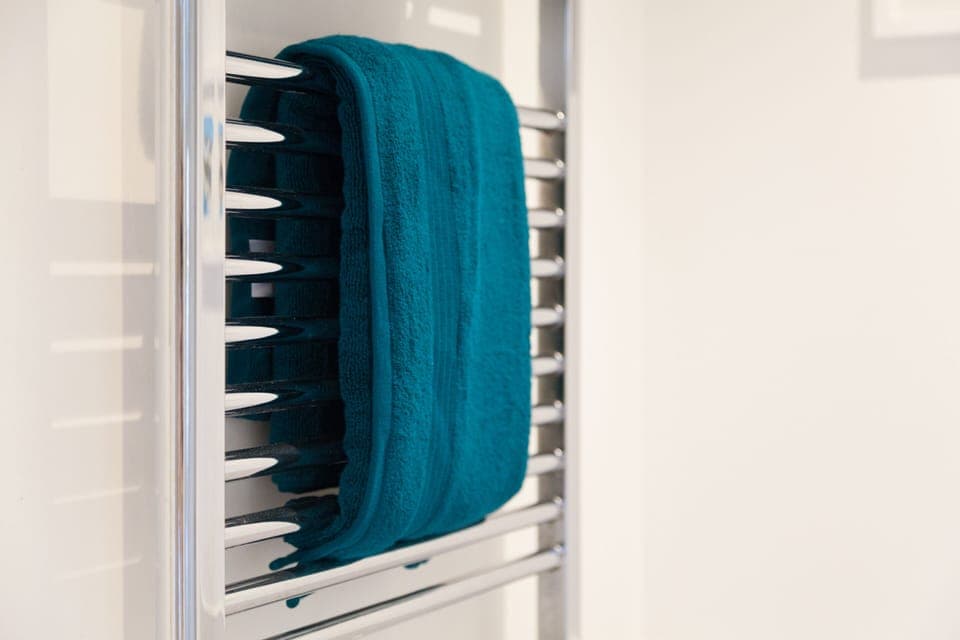 Towels will be provided for your stay. They may vary in colour to the image, but they will always be clean and either white or green