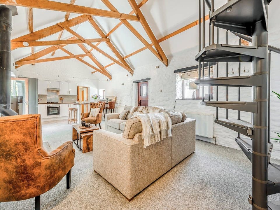 Open plan living space | Hunters Lodge - Mellaston Cottages, Hundleton, near Pembroke