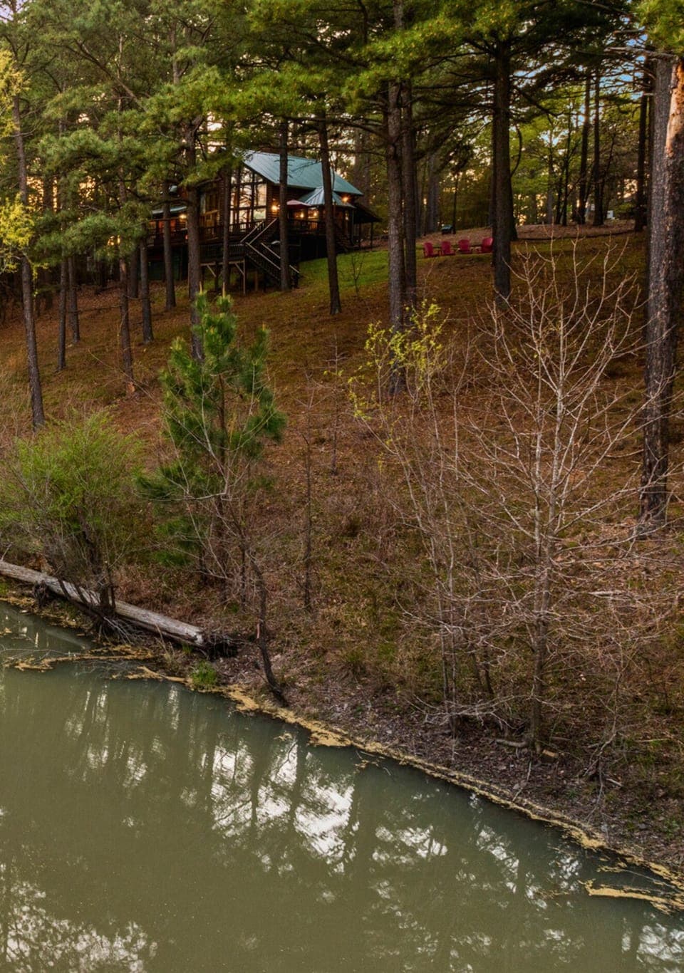 Enjoy the simple pleasure of fishing at the private pond, where catch-and-release keeps the fun going—no bait shop required.