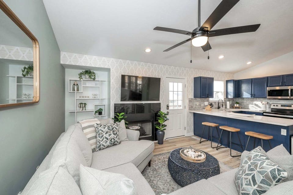 Enjoy cozy nights in the main living space, streaming all your favorites