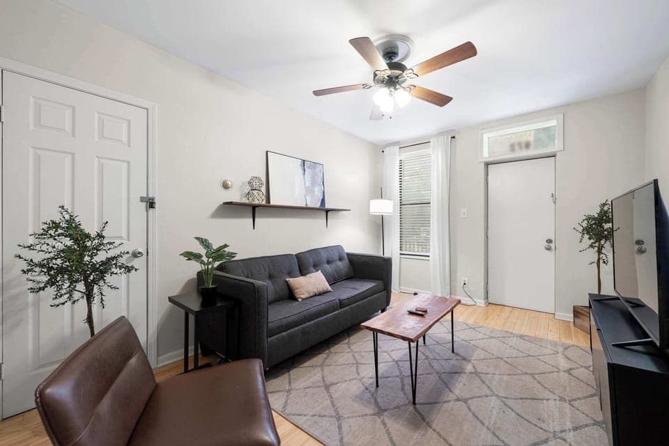 Kick back & relax with your favorite streaming entertainment in the living room