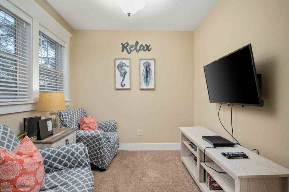 Host a movie night in the tv room!