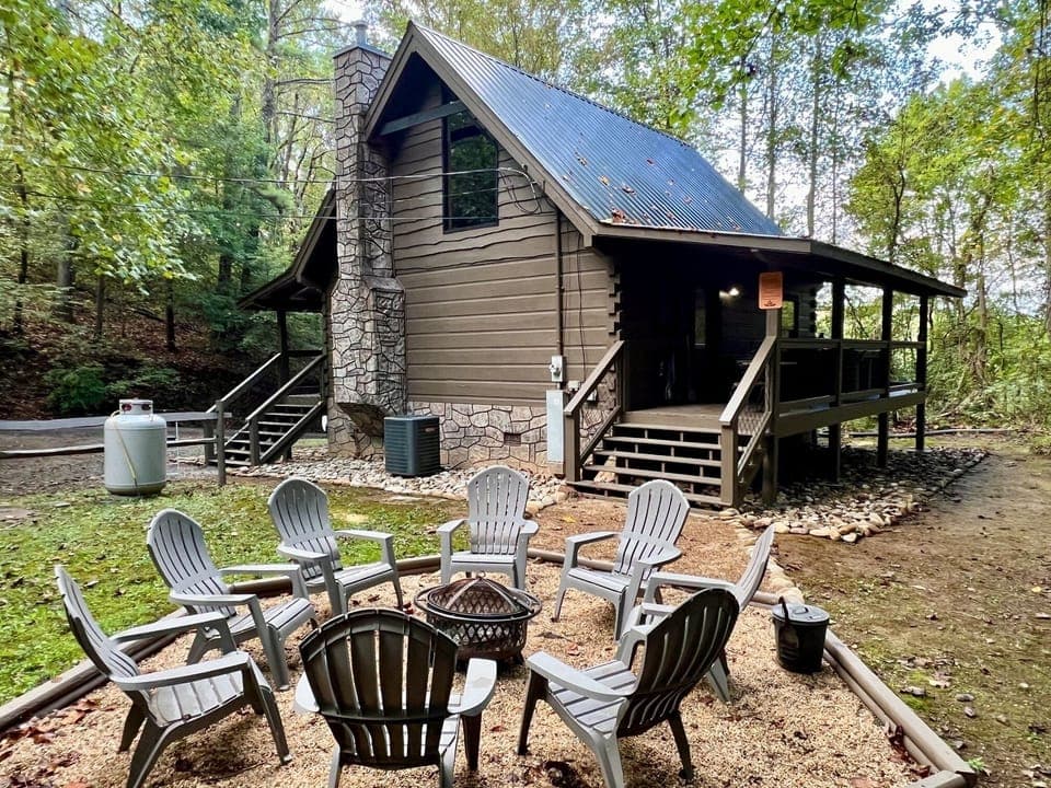 Fire pit with plenty of seating