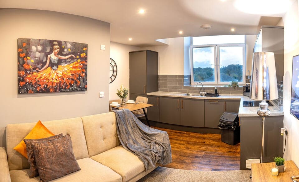 Living Room with Sofa Set