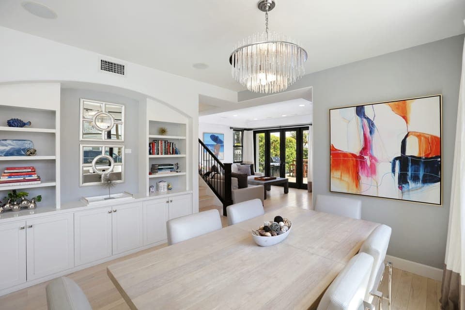 Dining table with seating for 6