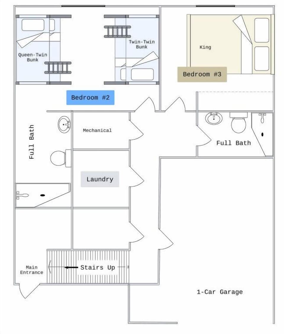 Lower/Ground Level Floorplan