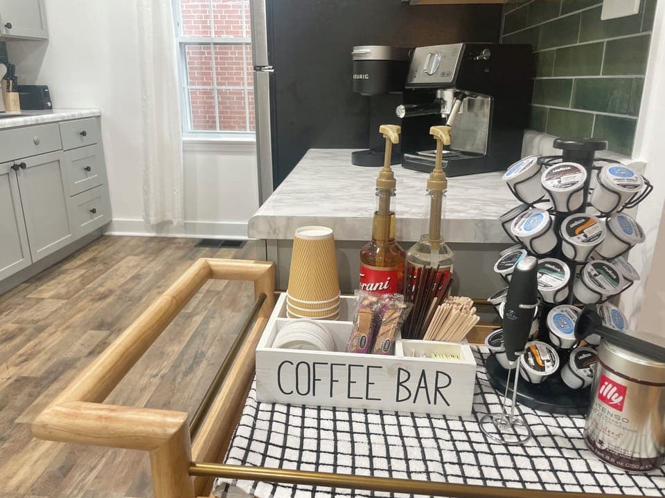 This coffee bar is designed to set your mornings off right!