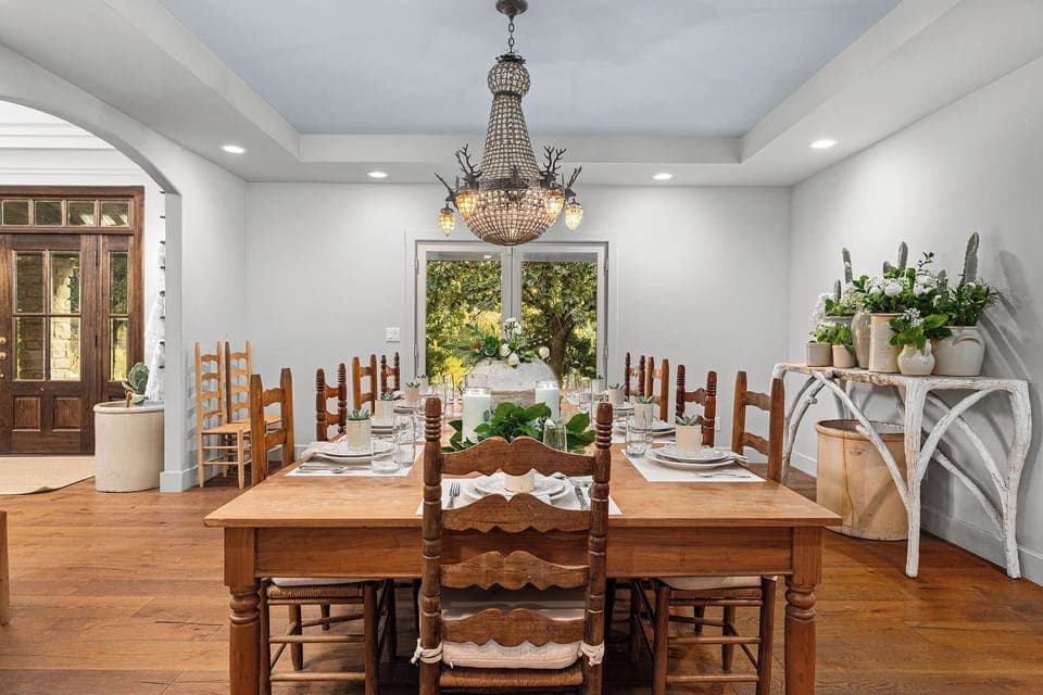 With seating for up to 16, this table is the ideal gathering spot for meals, laughter, and making memories with family and friends.