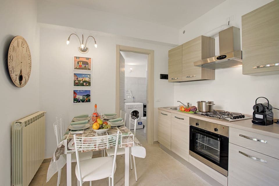 Kitchen and dining area