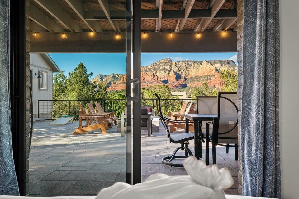Wow bedroom 3 views from the slider onto the patio deck.