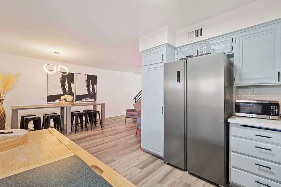 Dining and kitchen area