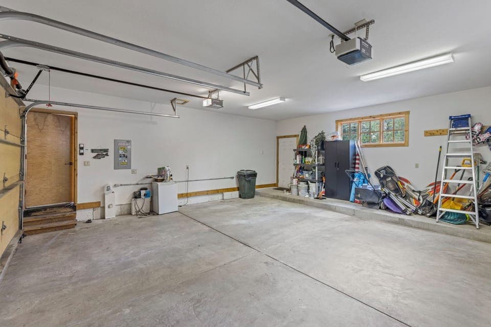 Spacious 2-car garage.