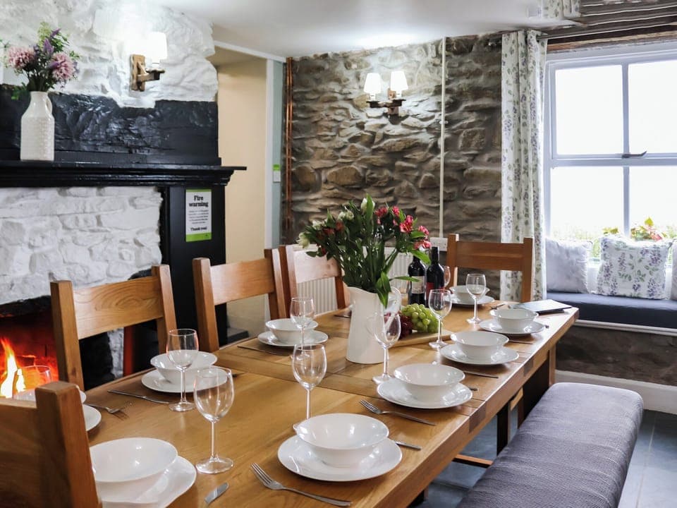 Dining Area | Rhiw Farmhouse, Rowen, near Conwy