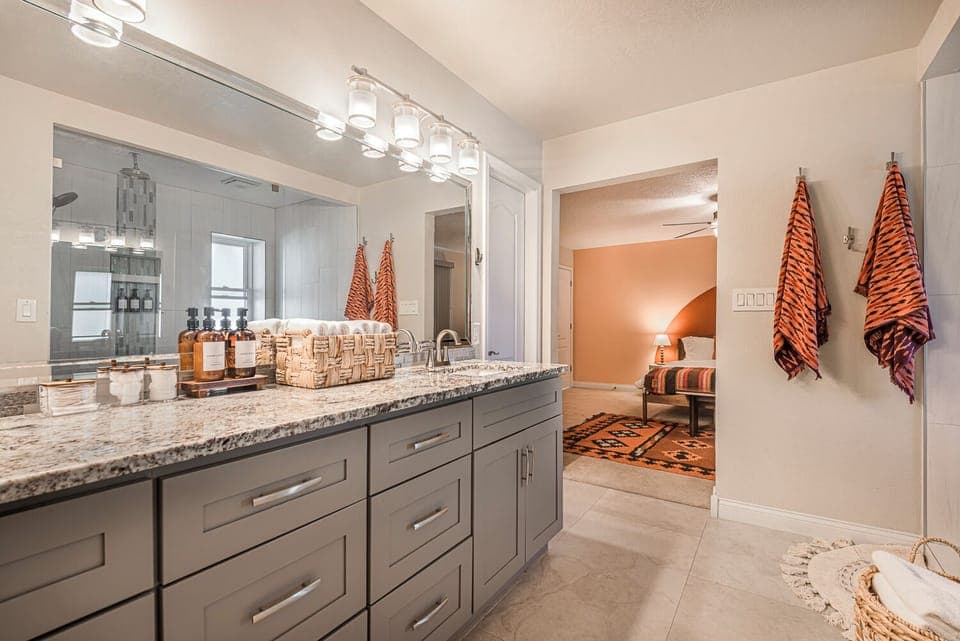 Double Vanity Bathroom – Elegant bathroom with dual sinks