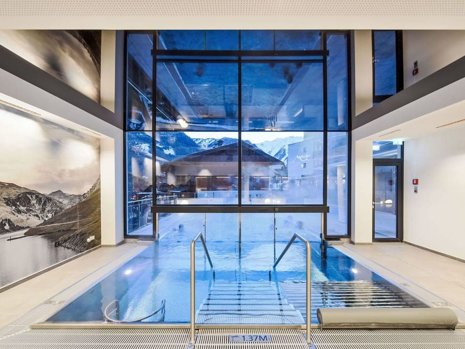 Mountain Range, Winter, Glacial Landform, Freezing, Snow, Alps, Glacier, Hotel, Swimming Pool, Ice Cap