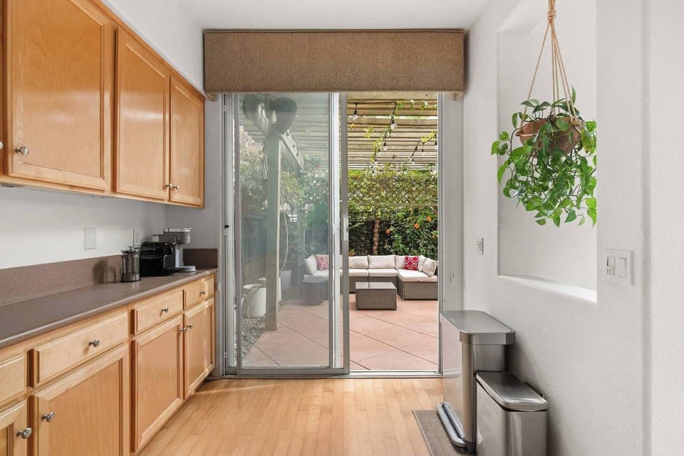 Entrance to the patio