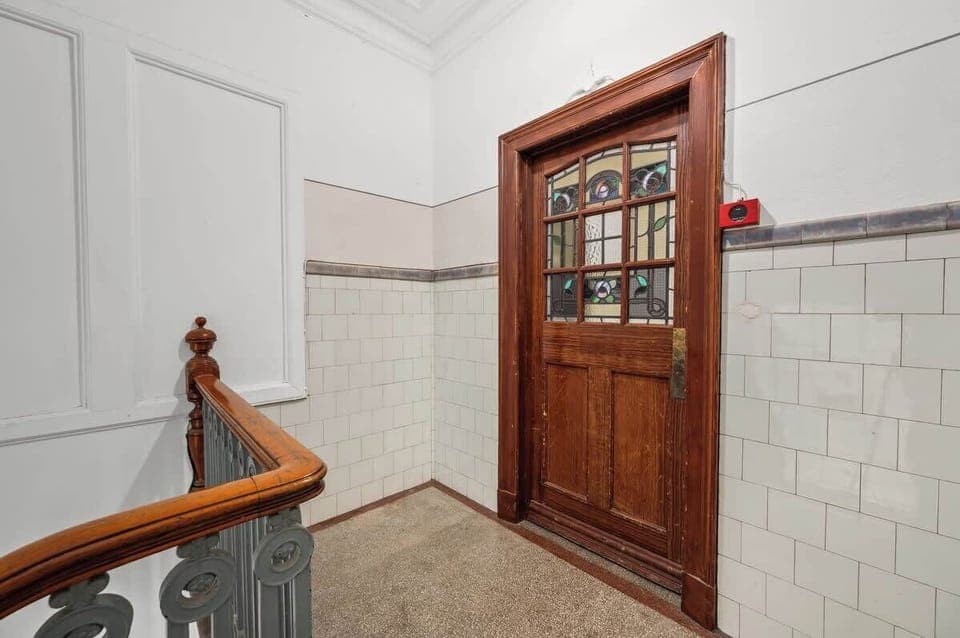 Entrance to the apartment in communal stairs