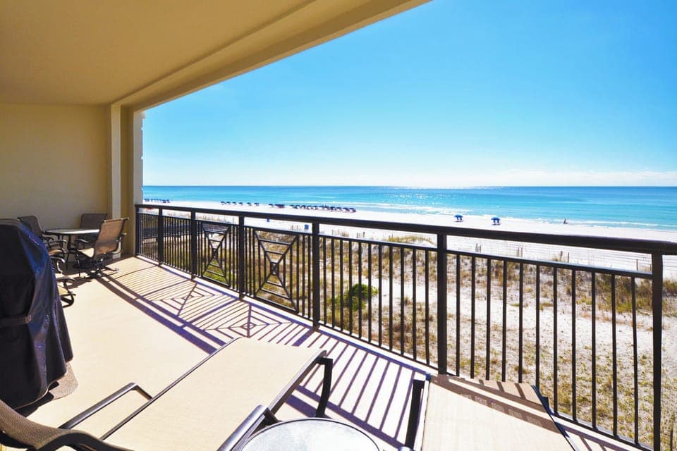 Balcony - 
Bella Riva Resort Unit 205, Okaloosa Island Fort Walton Beach Florida Vacation Condo Rentals by Sunset Resort Rentals